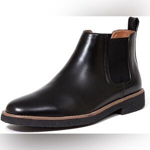 Deer Stag Rockland Black Faux Leather Memory Foam Soles Chelsea Boots Sz 8